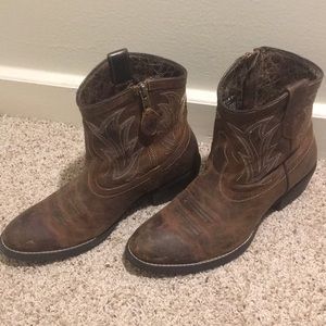 Ariat Billie Brown Western Ankle Boot